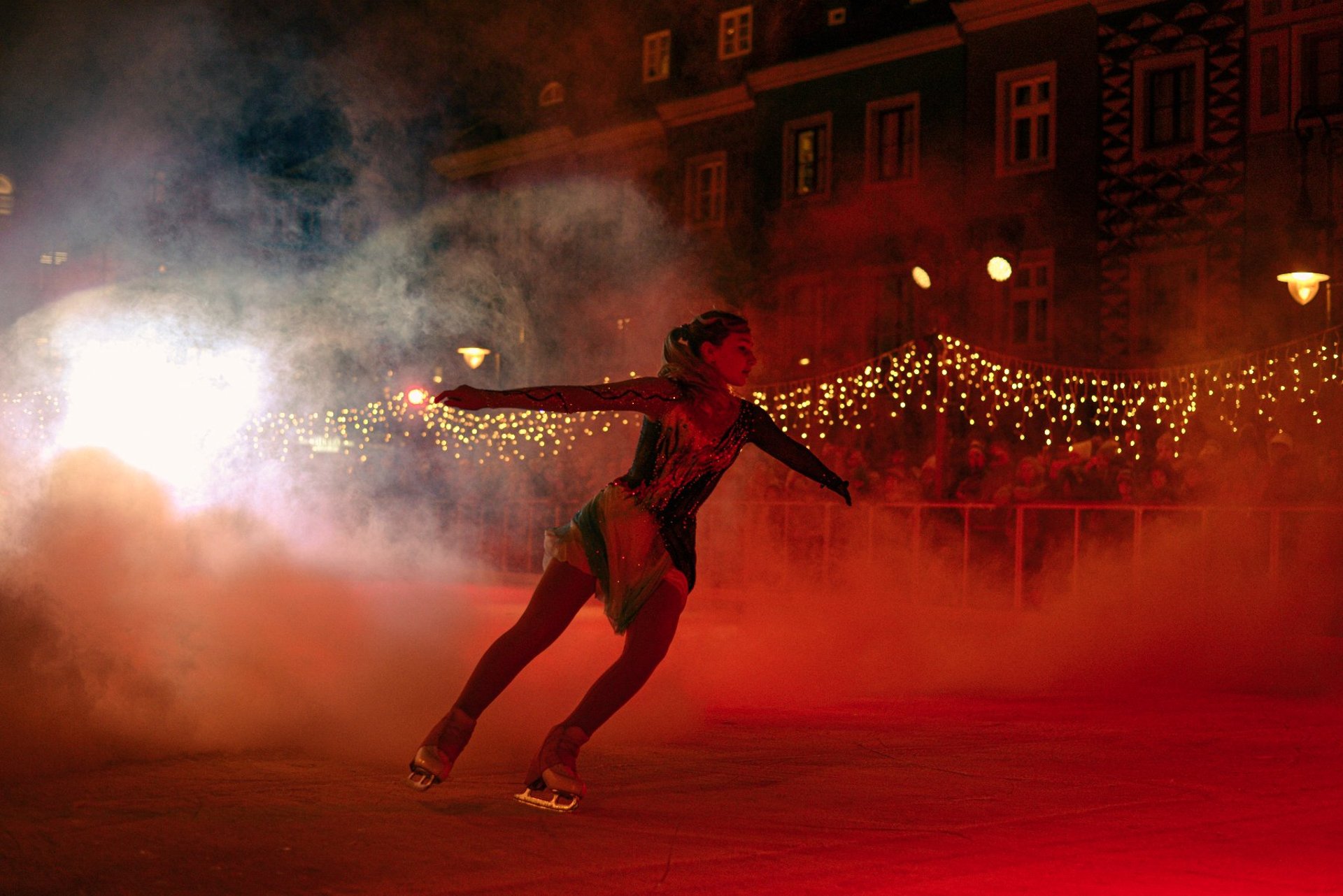 ice skater on the ice rink