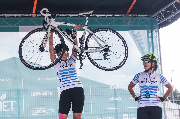 Kolarz na podium