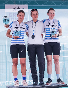 Kolarze na podium