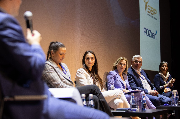 Uczestnicy drugiej debaty podczas Forum Poznańskiego Sportu