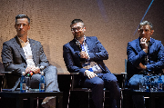Uczestnicy trzeciej debaty podczas Forum Poznańskiego Sportu