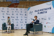 Wywiad dla telewizji przeprowadzany podczas zawodów