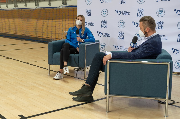 Wywiad dla telewizji przeprowadzany podczas zawodów
