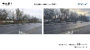 Zdjęcie pokazuje stan przed i po, zdemontowane banery z ogrodzenia ul. Gdyńska (współpraca z WGN)