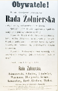 Zeskanowany afisz, wydrukowany na białym papierze, z czarną czcionką.